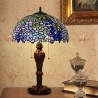 Lampe de table en verre teinté Wisteria Tiffany 40 cm