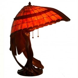 Lampe de table en vitrail...