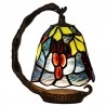 Lampe de table en vitrail Tiffany 15 cm