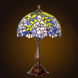 Lampe de table en vitrail...