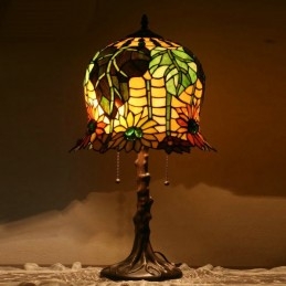 Lampe de Table en Vitrail...