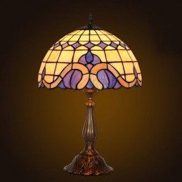 Lampe de table en vitrail...