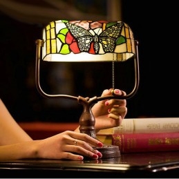 Lampe de table en verre...