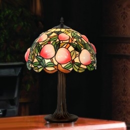 Lampe de table en vitrail...