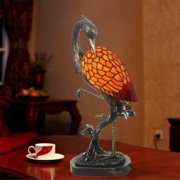 Lampe de table en vitrail...