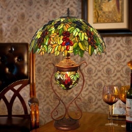 Lampe de Table en Vitrail...