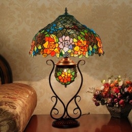 Lampe de Table en Vitrail...