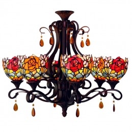 Chandelier Rose Lustre en...