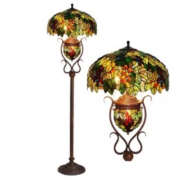 Lampadaire Vitrail Tiffany...