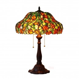 Lampe de table en vitrail...