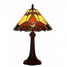 Lampe de table en vitrail...