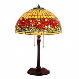 Lampe de table en vitrail...