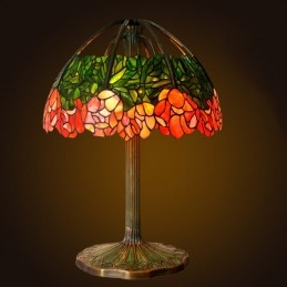 Lampe de table en vitrail...