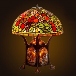 Lampe de table en vitrail...