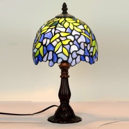 Lampe de table en vitrail...