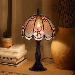 Lampe de table en vitrail...