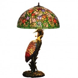 Lampe de table en vitrail...