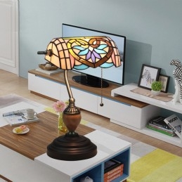 Lampe de table Tiffany en...