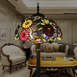 Lampadaire Tiffany Vitrail...