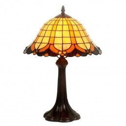 Lampe de table en vitrail...