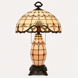Lampe de table en vitrail...