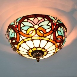 Plafonnier de style Tiffany...
