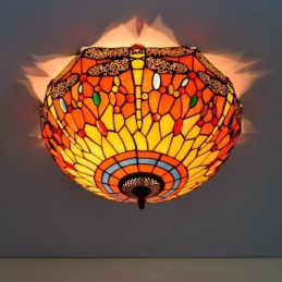Plafonnier de style Tiffany...