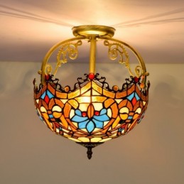 Plafonnier de style Tiffany...