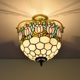 Plafonnier de style Tiffany...