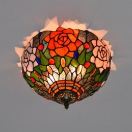 Plafonnier de style Tiffany...