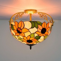 Plafonnier de style Tiffany...
