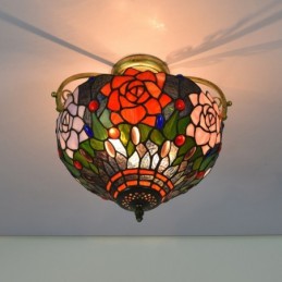 Plafonnier de style Tiffany...