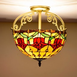 Plafonnier de style Tiffany...