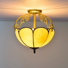 Plafonnier de style Tiffany...