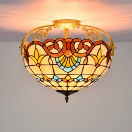 Plafonnier de style Tiffany...