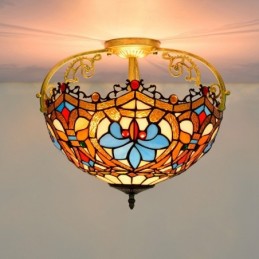 Plafonnier de style Tiffany...