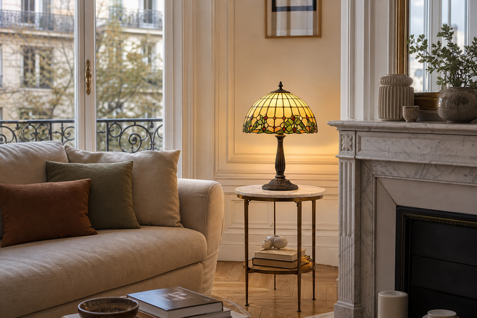 Lampe de table Tiffany : comment choisir la bonne lumière pour un intérieur français élégant