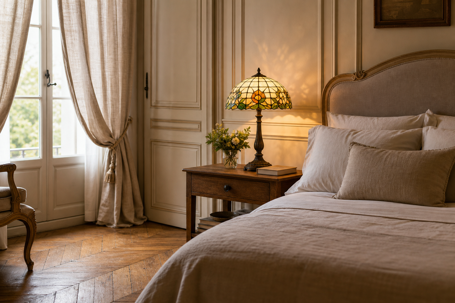 Lampe Tiffany pour chambre : choisir une lumière douce, élégante et vraiment reposante