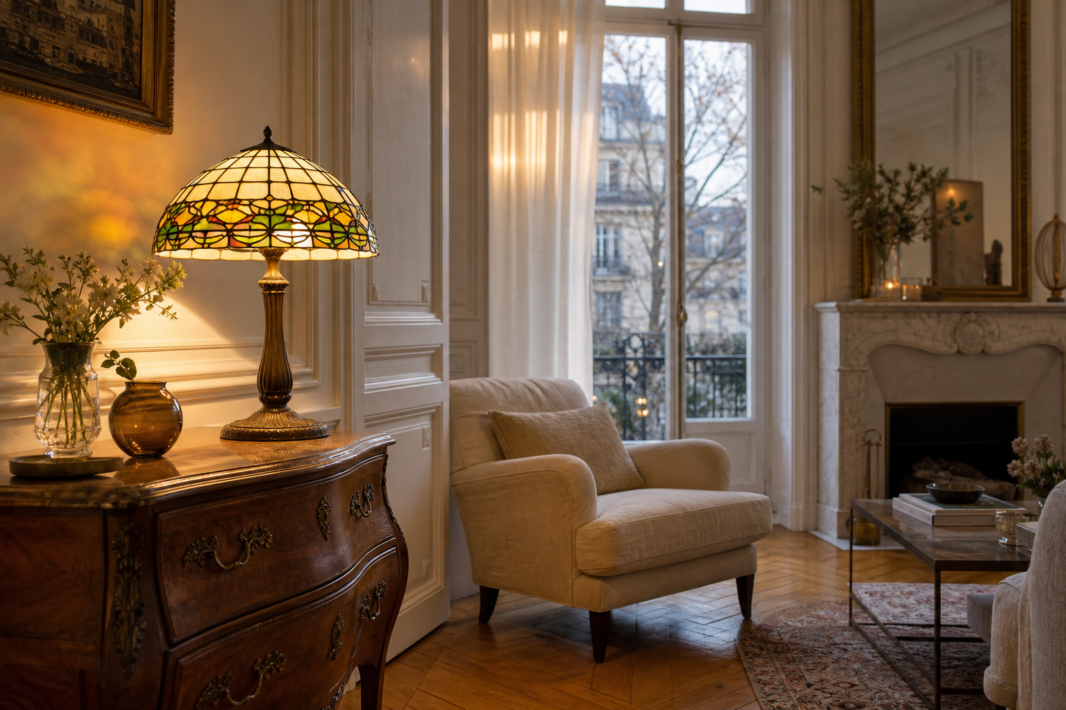 Luminaires Tiffany : choisir la bonne lumière en vitrail pour une maison française