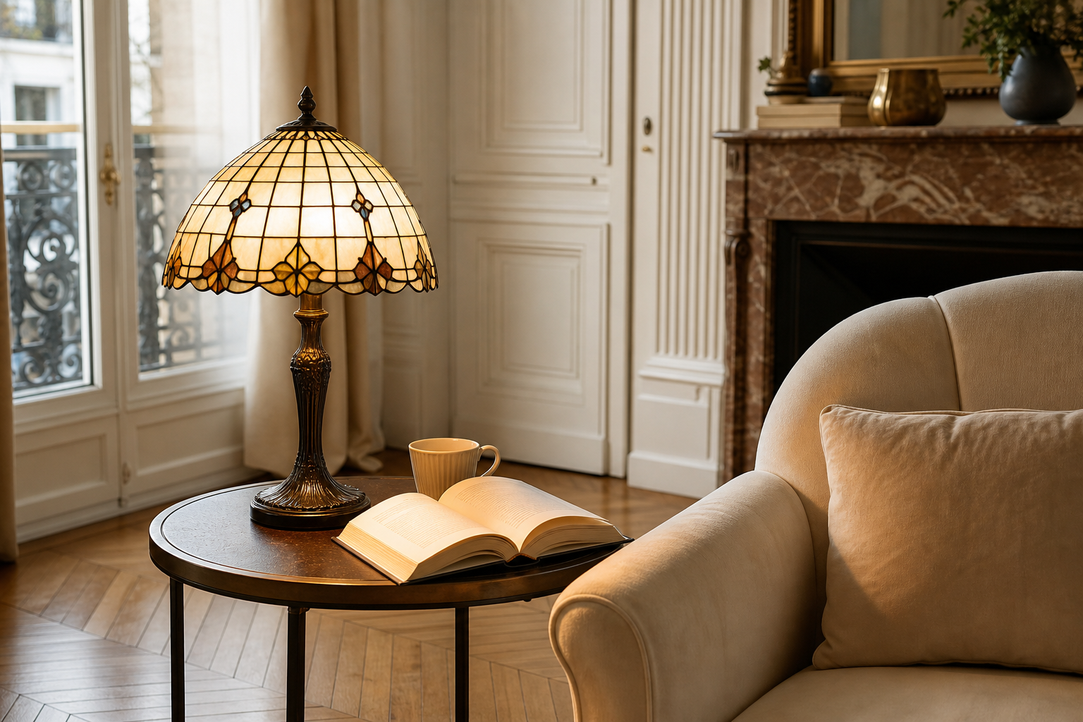 Lampe de lecture Tiffany : choisir une lumière belle et vraiment lisible
