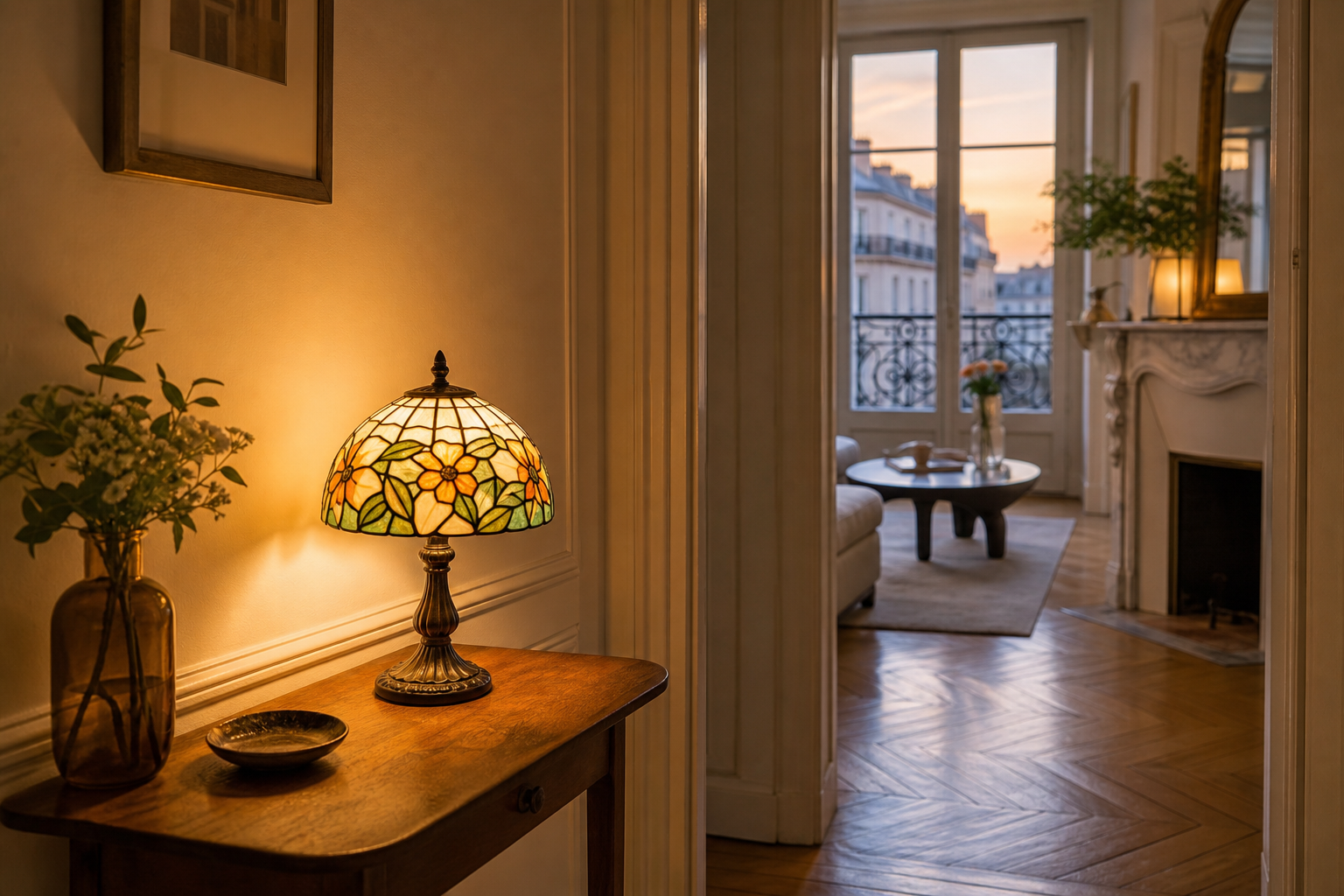 Petite lampe Tiffany : le vitrail idéal pour les petits espaces